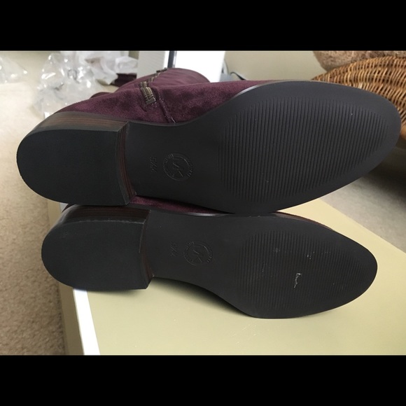 MK over the knee boots burgundy size 5.5 - Picture 5 of 5